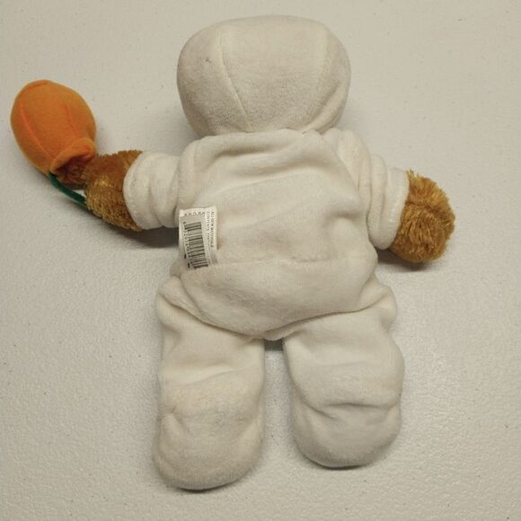 Rare Plushland 2006 Halloween Teddy Bear Ghost Costume Mask Pumpkin Small Plush - Picture 7 of 12